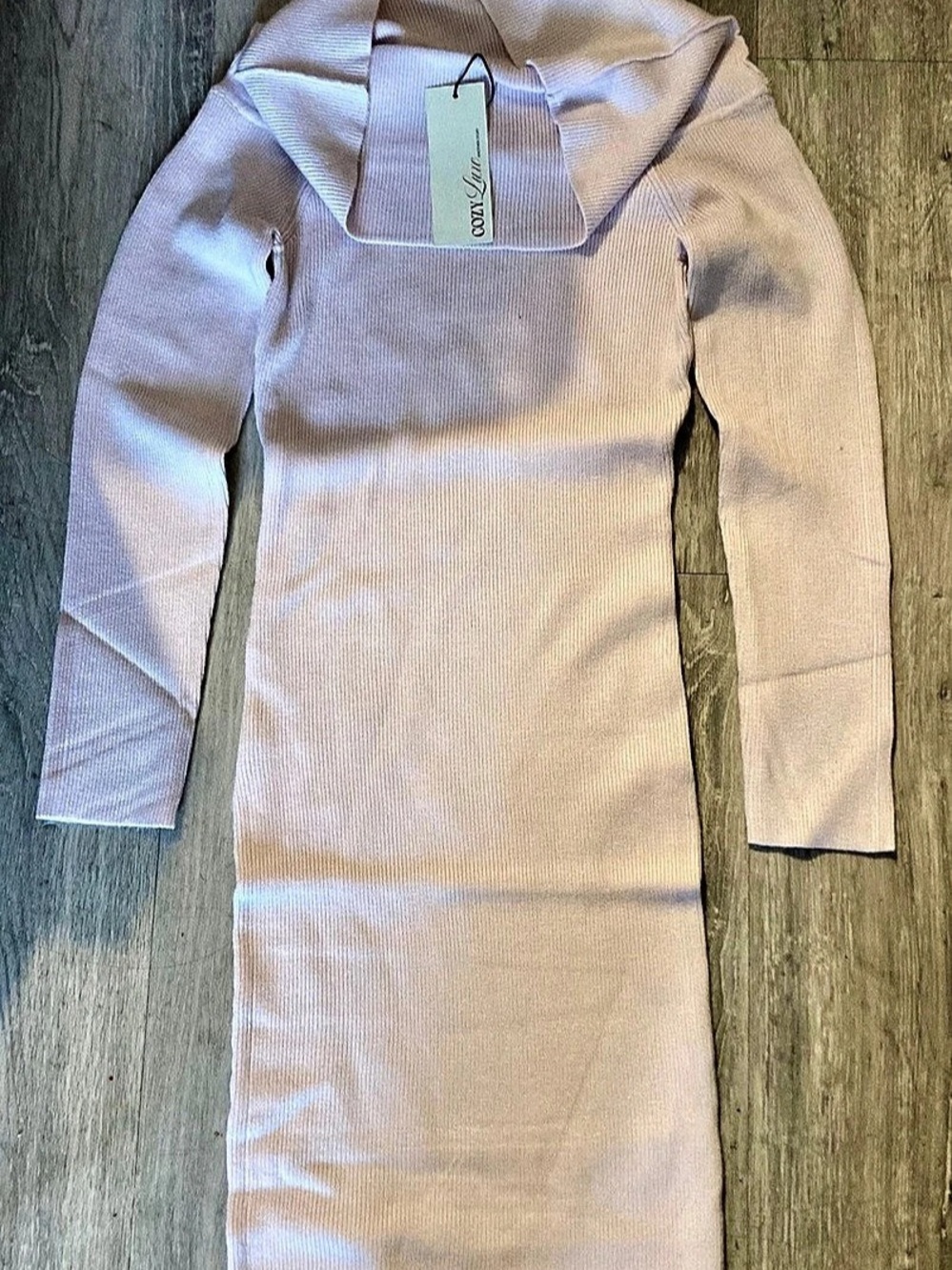 Anotherstory Pink Ribbed Midi Dress Size XL NWT